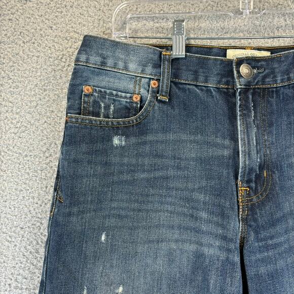 Aeropostale Jeans Mens 34x33 Blue Distressed Benton Original Bootcut (Tag 32x34) - Picture 2 of 11